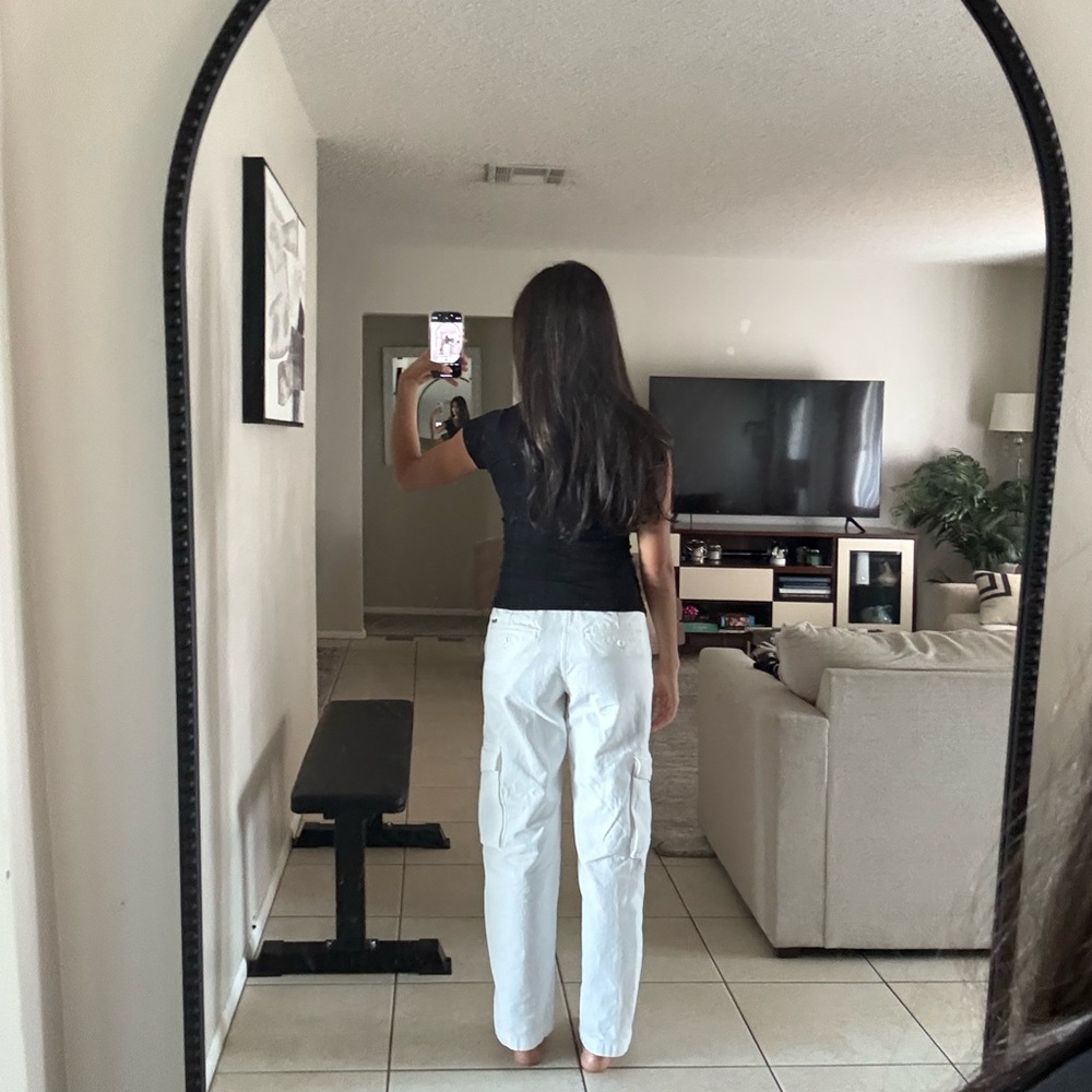 TNA White Cargo Utility Pants – Women’s Size 8